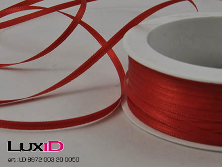 Double face satin 20 red 3mm x 50m